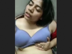 Curvy Bengali babe with big boobs gets naughty
