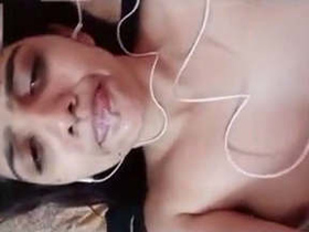 Indian girlfriend Priyanka records a video call