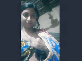 Boudi from the village flaunts her body in a solo video