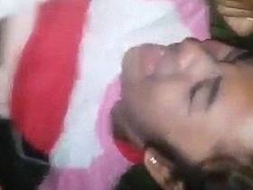 Outdoor sex video of a timid Indian couple engaging in sexual activities
