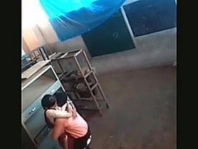 Cheating couple caught in the act: A steamy video of a couple getting frisky in a beanbag chair at school