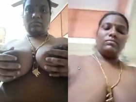 Indian bhabhi with big boobs pleasures herself with fringering video