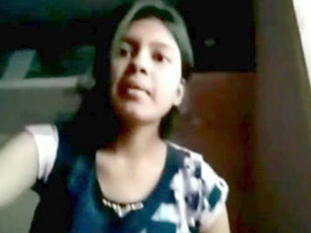Slim desi girl flaunts her pussy for her lover in a steamy video