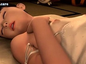 One sweet hentai girl gets naughty in this steamy video