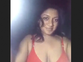 Experience the beauty of a beautiful bhabhi spreading her legs