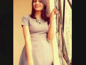 Beautiful Indian girl in college shows off her skills