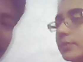 Indian college girl enjoying with her boyfriend in bed