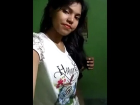 Newbie Indian girl flaunts her big boobs and cute pussy in selfies