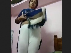 Telugu wife strips naked and flaunts her body