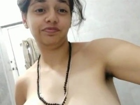 Horny desi bhabi strips naked in the shower