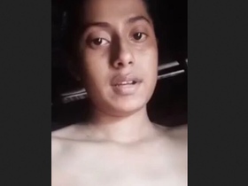Bangladeshi girl fingers herself in a village setting
