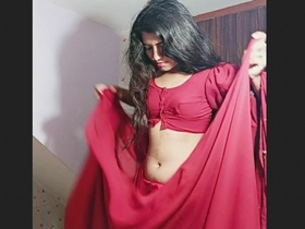Cute girl gets naked and shows off her body