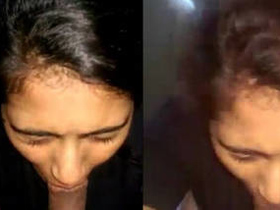 Desi girlfriend shows off her skills in a blowjob video