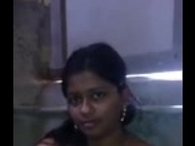 Bhabhi's big tits and hairy pussy on display