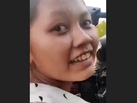Beautiful Assamese woman enjoys outdoor anal sex and orgasm