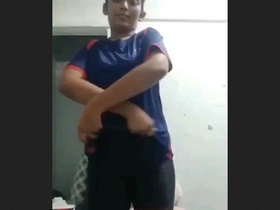 Bhabi's stunning appearance and sensual movements while masturbating