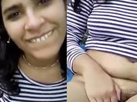 Indian girl flaunts her big breasts and tight pussy