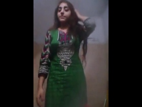 College student Desi teases and strips in naughty selfie video for lover