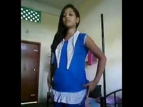 Desi teen strips down and teases the camera