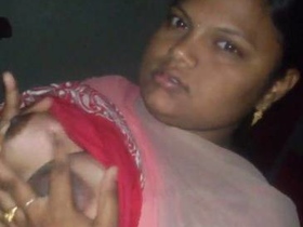 Watch a hot Indian wife with big boobs get her pussy licked and sucked