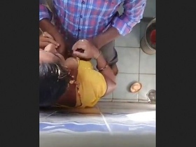 Steamy encounter between homeowner and Bhabhi in the bedroom
