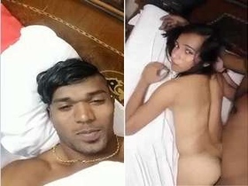 Desi babe gets fucked by her boyfriend in a romantic hotel room