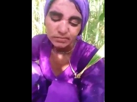 Desi couple's outdoor sex in village