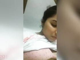 Tamil girl with big tits and small ass shows off her pussy and nipples