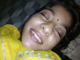 Attractive married woman performs oral sex at night