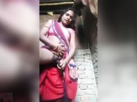 Horny desi bhabhi dildoing and rolling pin play in village mms