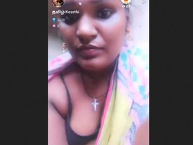 Keethi Bhabhi's boobs on display in a live tango performance
