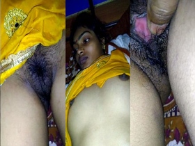 Rural Indian babe goes nude and shows off her hairy pussy