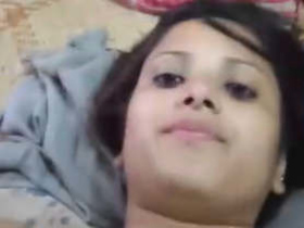 Cute girl gets fucked by her lover at home
