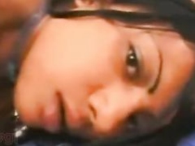 Young Indian girl gives a blowjob and enjoys doggy style and missionary sex