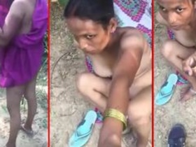 Indian aunty in nude outdoor sex! Randi's XXX adventure