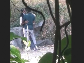 College students enjoy outdoor sex in this video