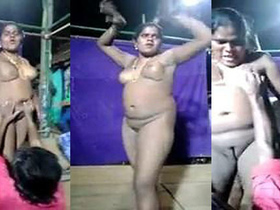 Randi from the village goes nude in public