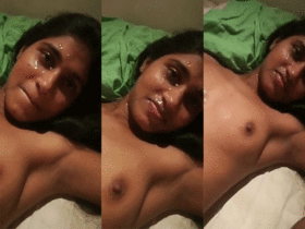Watch a Tamil girl in a hot and sexy video that ends with a cum facial