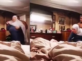 Indian bull and Saudi aunty with hijab have steamy sex