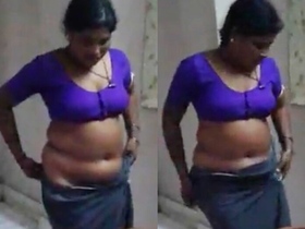 Curvy woman with a large navel gets naughty