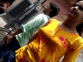 Innocent Indian teen with big tits gets naughty
