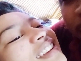 A young girl's lipstick stains during intense fucking