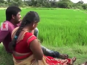 Indian aunty with big boobs gets turned on by her lover