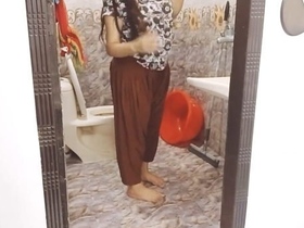 Indian father watches stepdaughter have sex in the shower