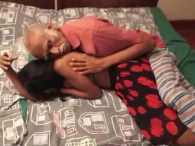 Young actress gets naughty with mature man in special video