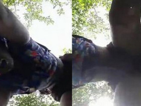 Indian bhabhi and her boyfriend have outdoor sex in the village