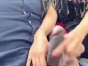 Desi couple enjoys outdoor HJ and pussy licking