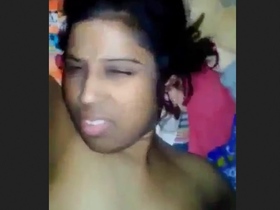 Married woman moans and talks dirty while having sex