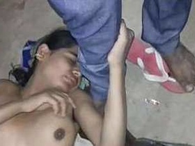 Indian wife gets fucked by friend in front of audience at a hair salon
