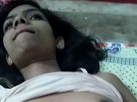 Desi teen with a hairy vagina gets fucked on camera